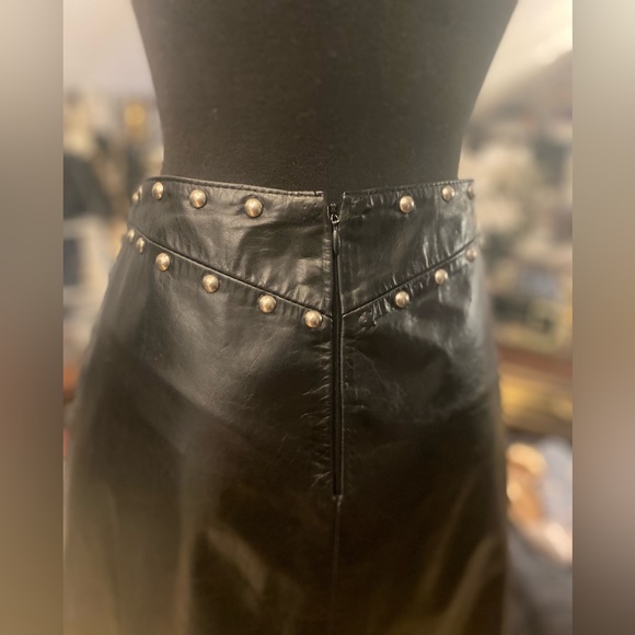 Leather studded maxi skirt - Picture 16 of 16